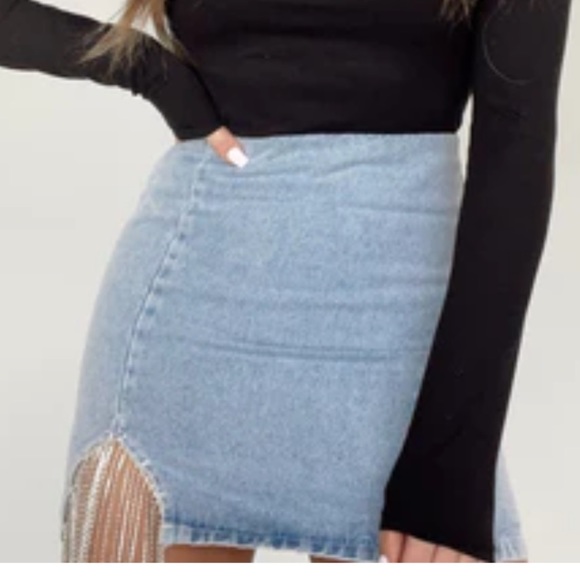 Rhinestone Party Skirt! Wore on my bach for 2 hours! - Picture 2 of 2